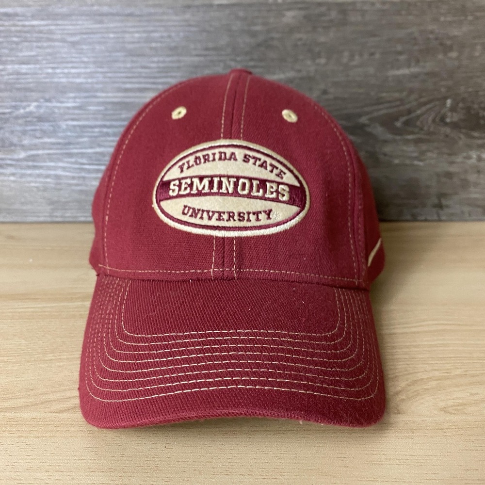 Vintage Florida State Seminoles Hat Cap Fitted One Size Red NCAA Football Nike